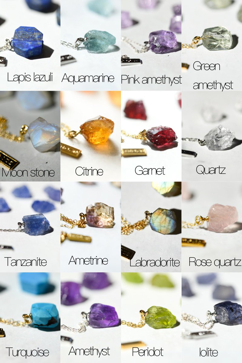 TrozoShop's tweet image. "鉱物ネックレス"
#プレゼント企画  #TROZO   

●7/30まで

●2名様

●フォロー＆リツイート必須

●お迎えツイート必須

●DMでやり取りが可能な方

お気軽にご参加下さい💕

ご希望の①石②金具の色（ゴールドorロジウム）をリプ欄にどうぞ😊 
（※画像とは別の真鍮製で制作します）