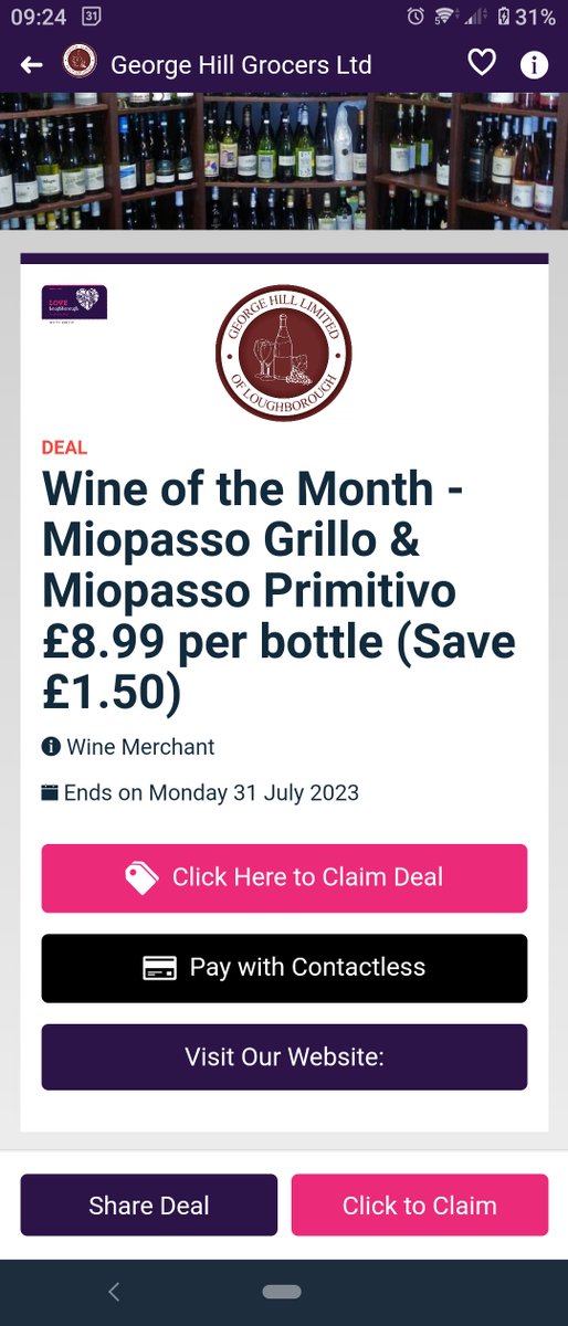 GeorgeHillWine's tweet photo. You can now find our Wine of the Month offer on the @lovelboro @loyalfreeapp along with dozens of other local businesses' offers. πͺ
Give the app a try!
#LoyalFreeApp #localbusiness #loughborough #leicestershire #nottinghamshire https://t.co/qe1u7yIxjL