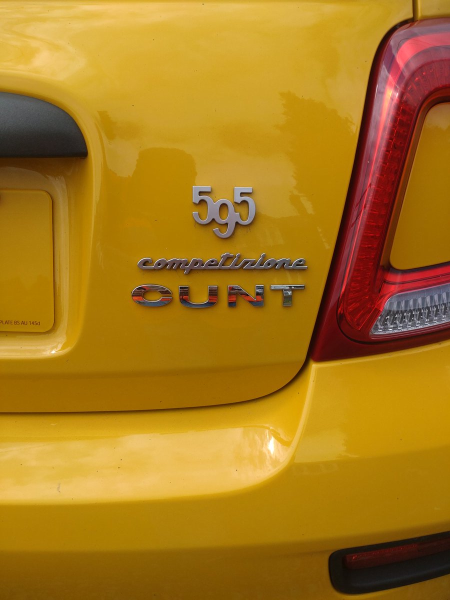Yellow car no returns! I'm not sure I recall this particular #Abarth trim level though - was it a dealer special?