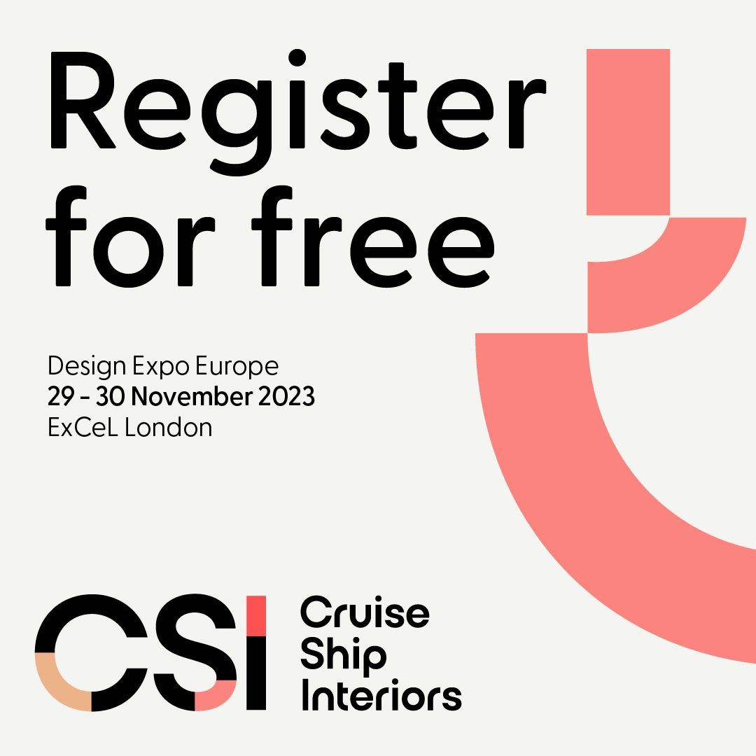 📢 Registration for Cruise Ship Interiors Design Expo Europe is now live! 📢

On 29 - 30 November, join the cruise community at ExCeL London and delve into the 4th edition of Europe’s only cruise interiors-focused event! Book your pass below 

hubs.ly/Q01Y8BQF0

#CSIE23