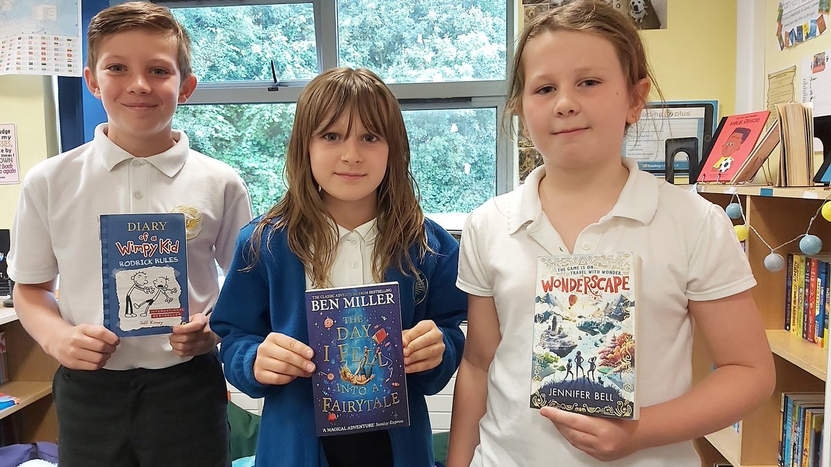 Congratulations to our three reading raffle winners! Each of them are going home with a brand new book as a reward for their reading throughout the year! #wclpsenglish #wclpsreading