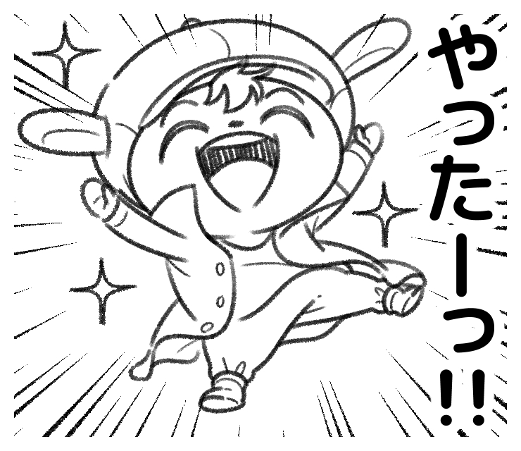 ぼくの代理キャラ(分身)でもある"コハラビット"のLINEスタンプ… 表情の差がありすぎて、同じキャラに見えんね。  なんか色々描きたくなって… 「日常編」「作業編」「応援編」の3種類のバージョンを一気に販売する事になりそう。  なので、今120案以上のスタンプ描いてる。 多いね。