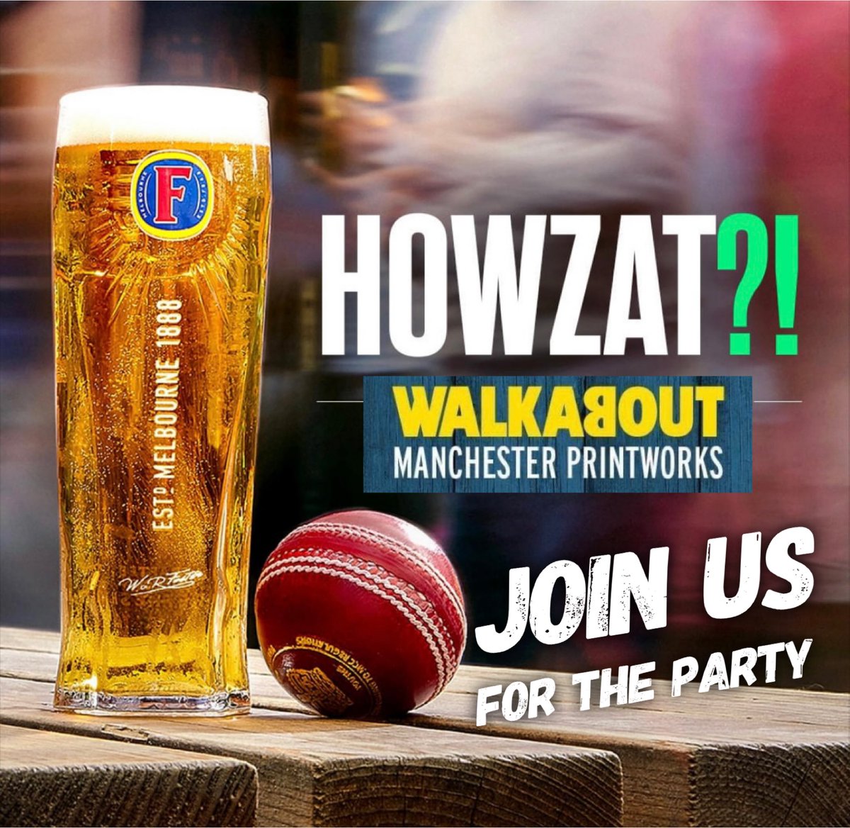 Walkabout Bars are Official Partners to Barmy Army and we party all night too with drinks promotions and dance floor fillers