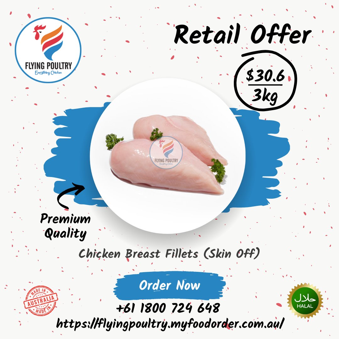 FlyingPoultry's tweet photo. Amazing Chicken Offers Just For You! 
Shop now and stock up on premium chicken for your delightful meals.
Click here to order: https://t.co/xBhNMGH7QL
 Happy shopping from Flying Poultry! 
#beconnected #viral #contest #weekendoffer #likeus #reels #TrendingNow #shareus #MELBOURNE https://t.co/zWyakkNua4