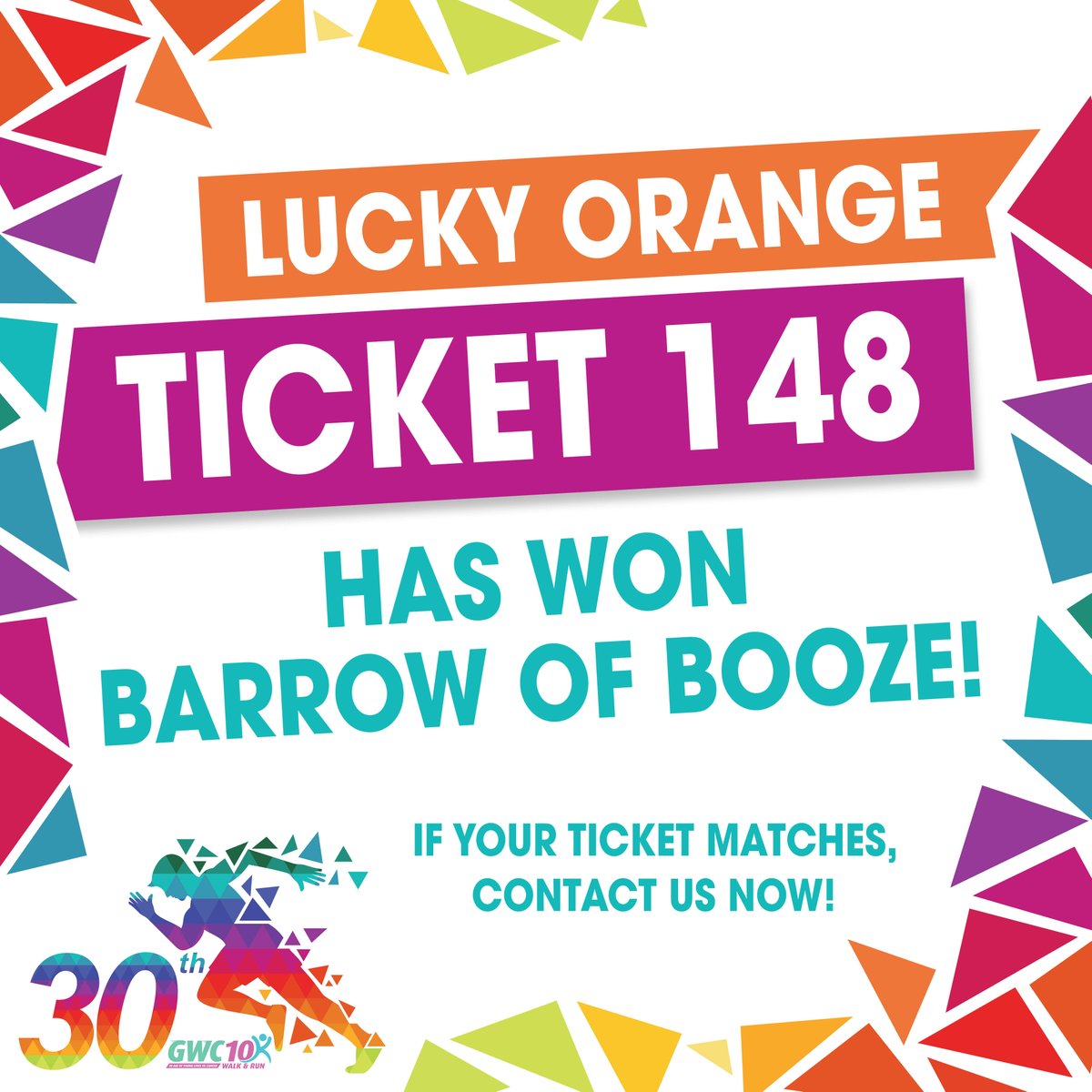 Lotto Tree &amp; Barrow of Booze winning tickets! 🎫🏆

If you have the lucky yellow ticket #145 or orange ticket #148, contact us right away via inbox or mail charity@adopstar.com

*Please note you must have the original raffle ticket to claim your prize. 🎁

#GWC10K