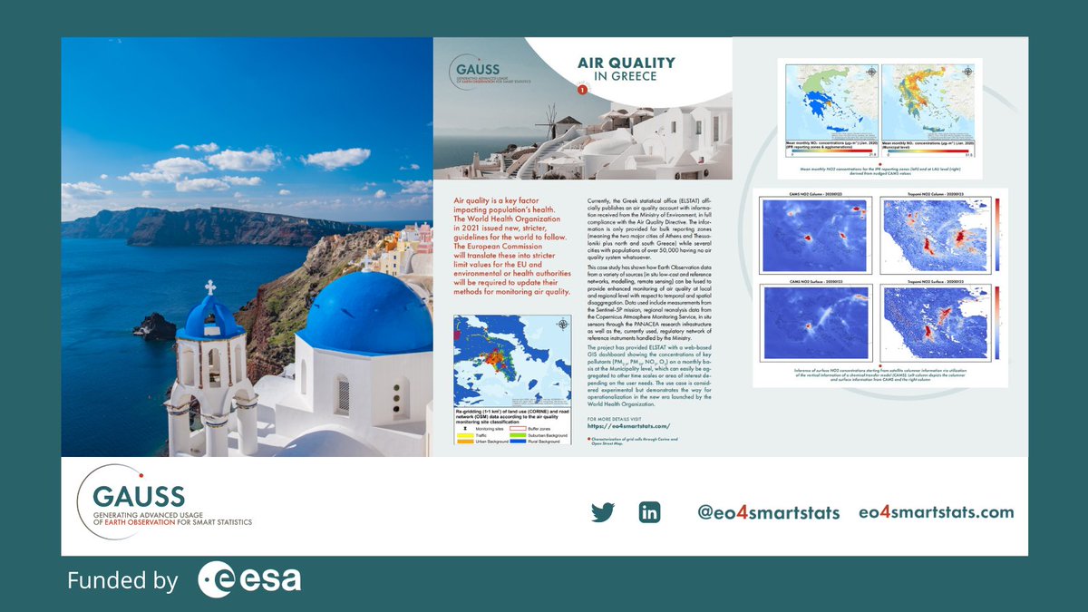 EO4SmartStats's tweet photo. Improving #AirQuality monitoring in 🇬🇷 !  

By fusing EO and in-situ data from various sources, including @CopernicusEU, the NOA demonstrates how Earth Observation can be used to improve monitoring of key pollutants at a local level.   
👉 https://t.co/YBHVHjAMKu

#CleanAir https://t.co/ry97amTiic