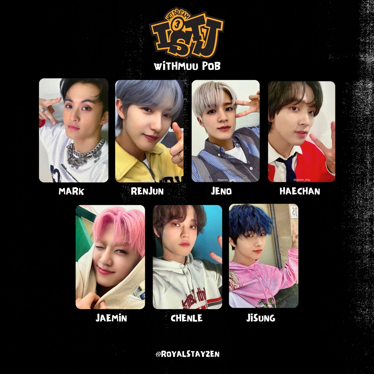 Nct Dream The 3rd Album ISTJ💚 Photocard/ PC templates 엔시티 드림