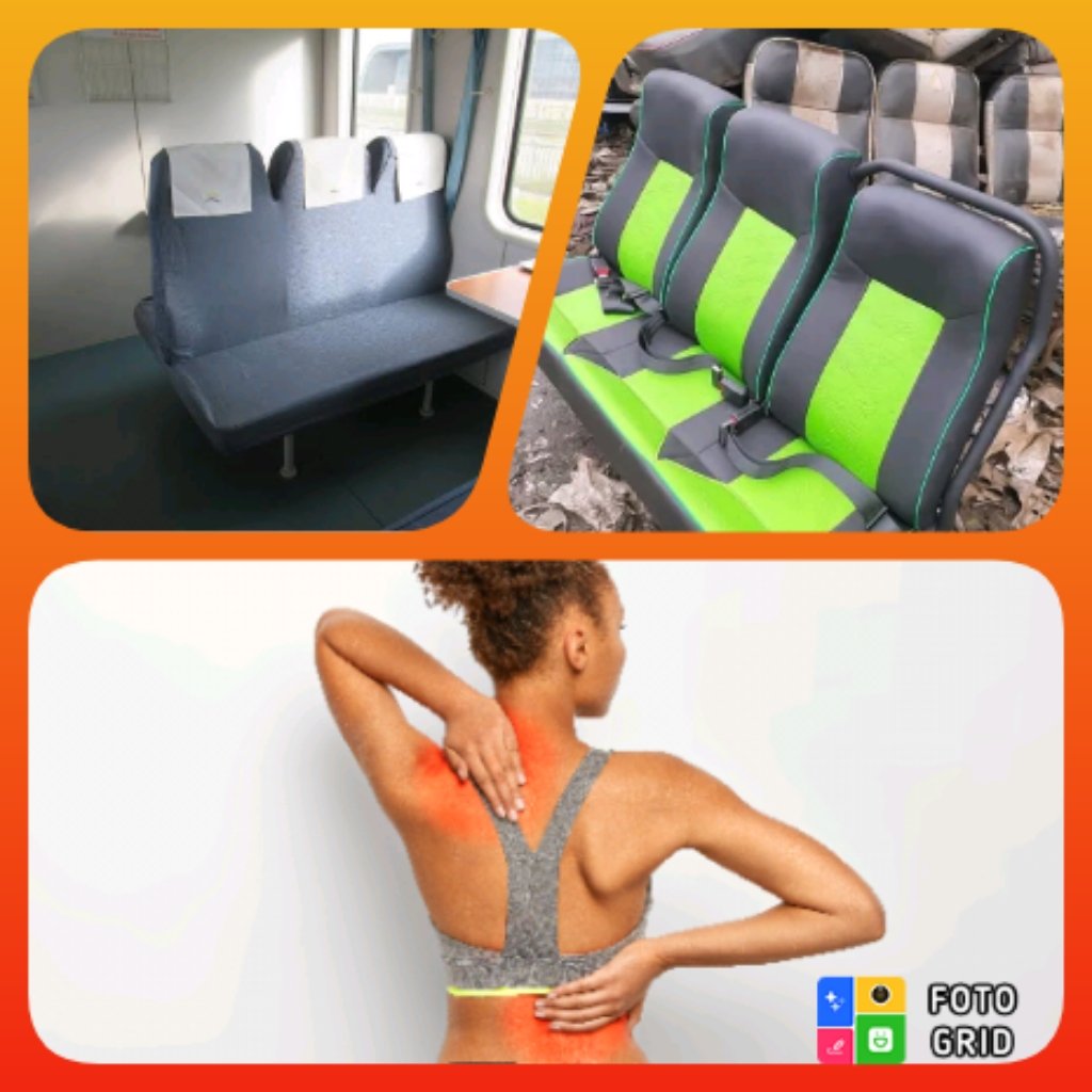 F_GreenOcean's tweet photo. Travelling from uncomfortable mamatus ,to sgr seats remain the reason for your back &amp; neck pain. https://t.co/HpBm6i3nLj