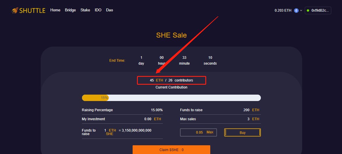 💥IDO completed 45 ETH