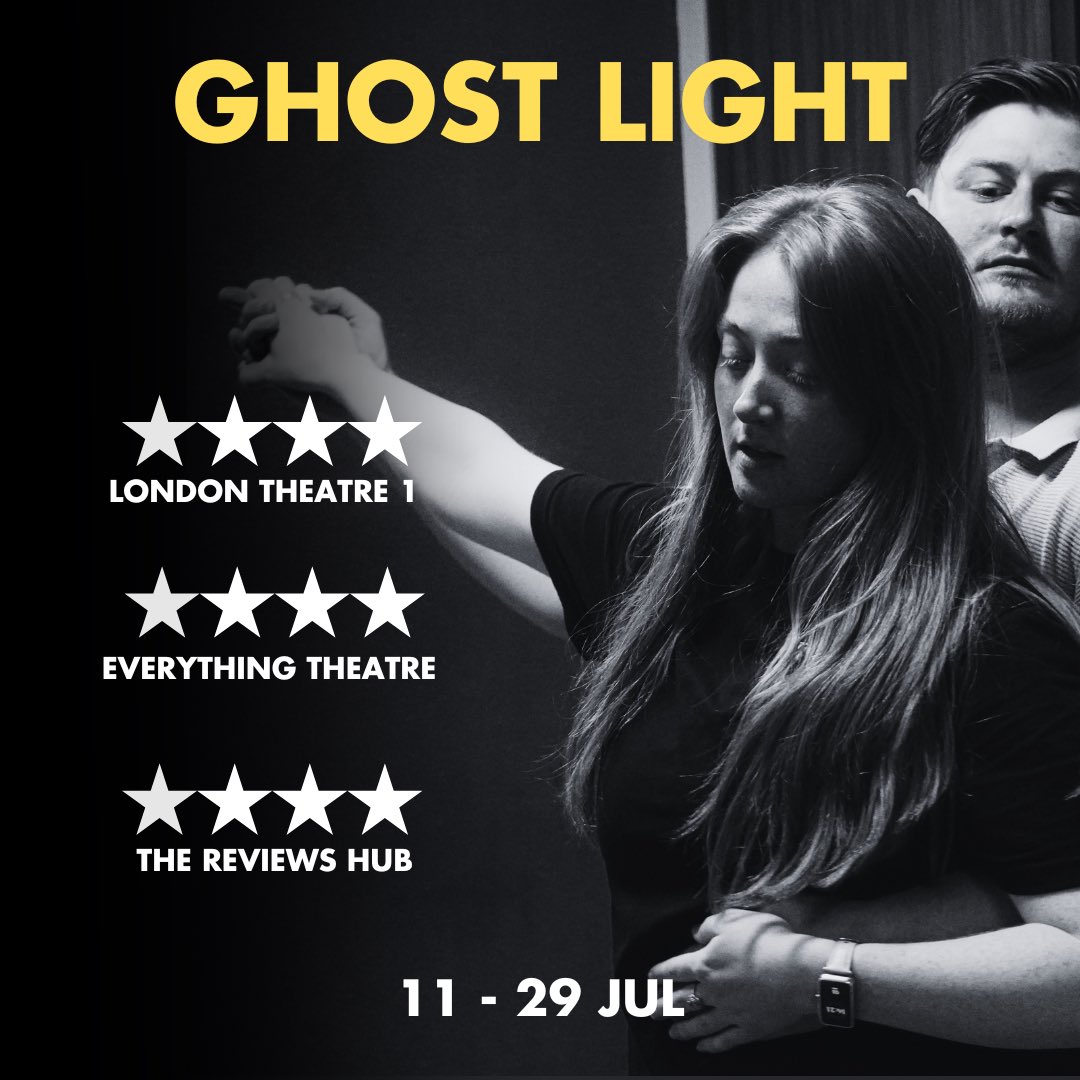 ⭐️⭐️⭐️⭐️ for Ghost Light! 

Book now to see this critically acclaimed new musical about child stardom and the treatment of women in the public eye.

<a href="/GhostLight_Show/">Ghost Light The Musical</a>