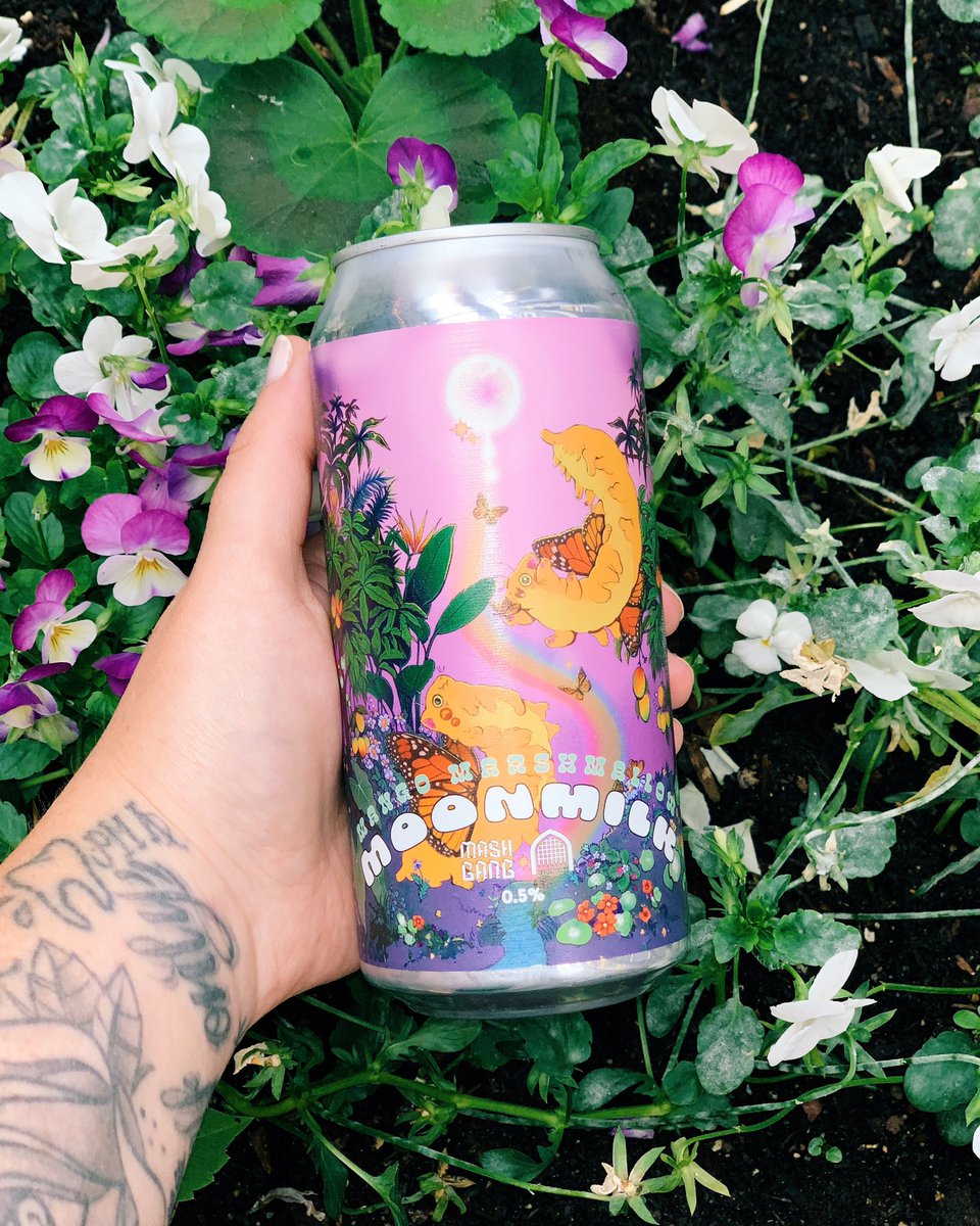 Introducing Mango Marshmallow Moonmilk ~ A new #alcoholfree collab between <a href="/gang_mash/">Mash Gang</a> &amp; @vaultcitybrew!

Inspired by Masala Chai, this 0.5% sour beer combines mountains of sweet mango, vanilla, and fluffy marshmallow with a subtle spice mix of ginger, cardamom, and cinnamon.