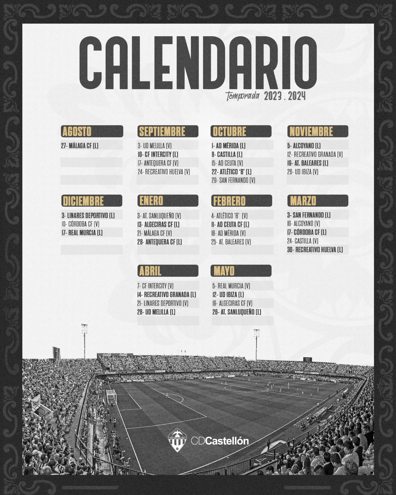 Calendario del malaga cf