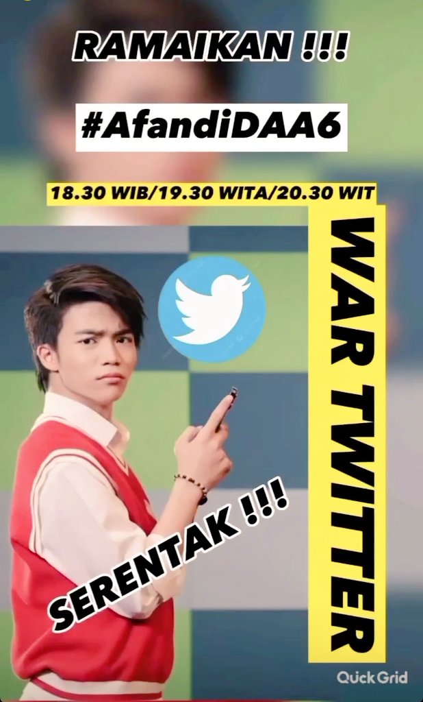hera38568's tweet photo. Jangan lupa yah malam ini ada cowo ganteng yang akan menggempar kan panggung DA6 #afandidaa6 https://t.co/w3GXq1ekb3