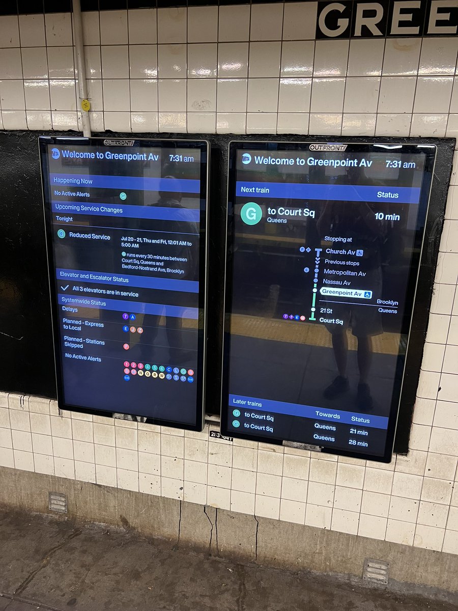 seanoisready's tweet photo. How is this “No Active Alerts?” @NYCTSubway https://t.co/phpEAUWZbK
