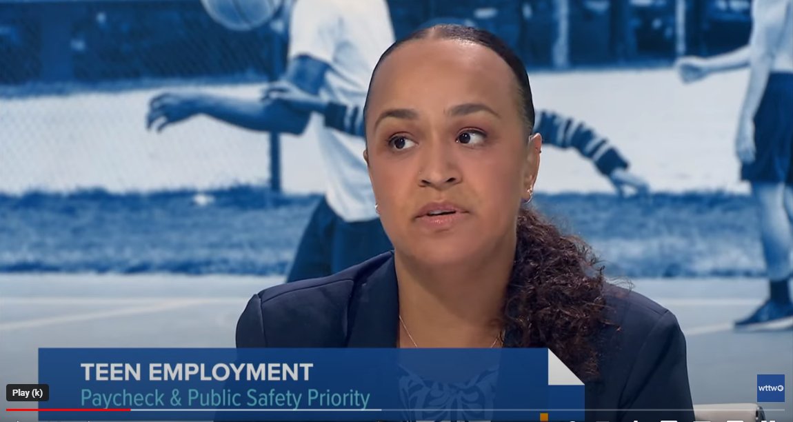 jacksonpCTU's tweet photo. Deputy Mayor @jenj2399 absolutely crushes it on Chicago Tonight in sharing a vision of hope, solidarity and support for youth programming and jobs in Chicago. https://t.co/SSu2ywKTGv via @YouTube https://t.co/TJH8PDgD5M