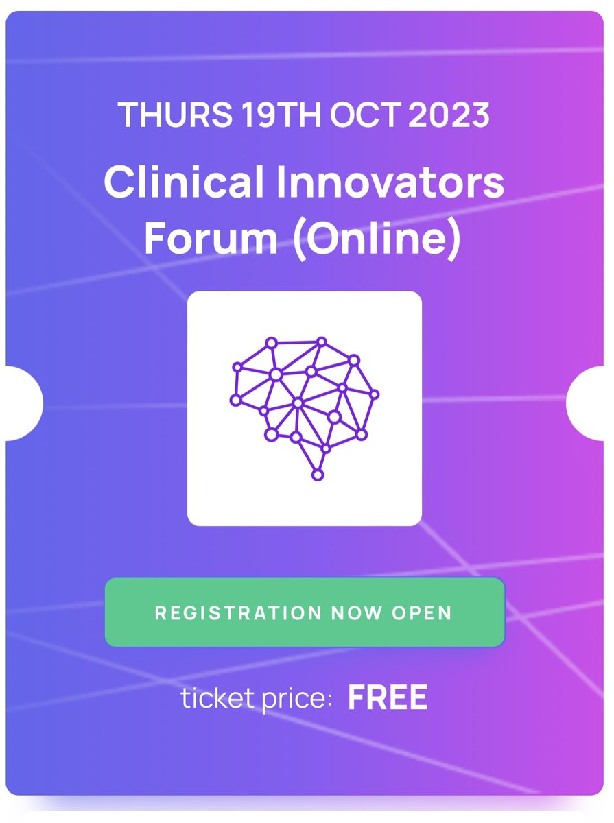 innovate_EOE's tweet photo. Registration is NOW OPEN for our Clinical Innovators Forum 2023! 🙌

Thursday 19th October 9:15 - 1pm

Got an idea for a healthcare business or innovation? Or just interested in the field? Join us for a fantastic morning of events and be inspired! 💡

https://t.co/mpdXoAlS0P https://t.co/6sBw81v2u4