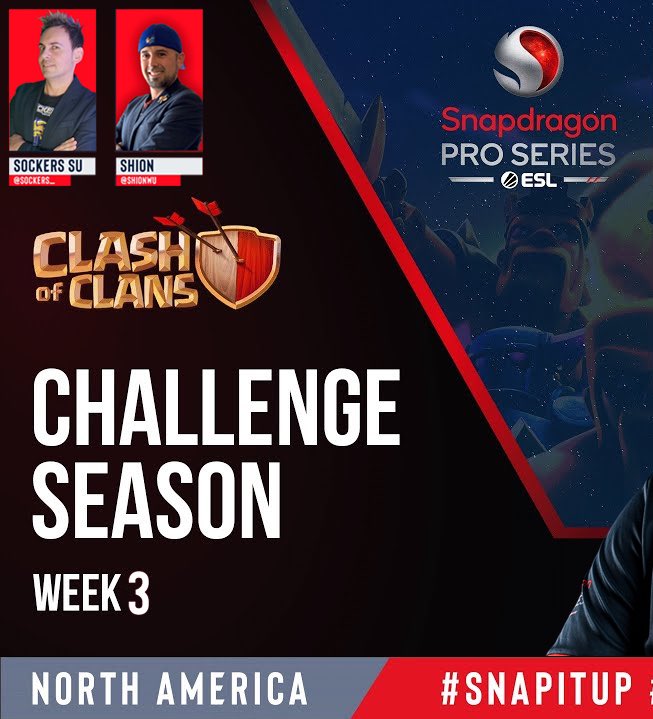 shioNwu's tweet photo. 🔥Hoy miércoles más acción🔥

🏆Semana 3 Challenge @ESLMobile 
⏰Hoy miércoles 5:30pm México 
🎙️@Sockers_ &amp; @shioNwu 

Fuegooo🤟🏼🔥 https://t.co/AXjIXwgnLO