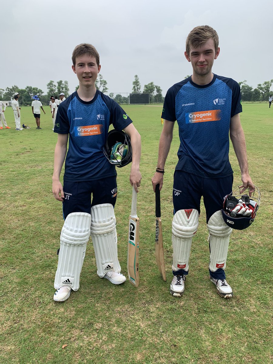 NSB_Sport's tweet photo. Awesome last game day in India shout out to Adam, Archie, Joe and Oliver who played their final game in blue today! An incredible amount of game, training and coaching time across a range of sports during their NSB sporting careers! Well done boys and all the best! #HTB https://t.co/wvBuYt8h0V