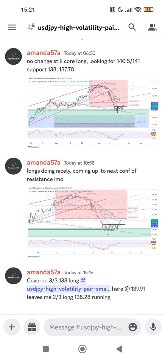 amanda57a's tweet photo. #USDJPY just closed a nice chunk of longs for nearly 200 pips.. from short @  144/145 to getting long down at 138!! #fx #livetrading #forextrade live analysis @ https://t.co/6l6U2MxK9P https://t.co/umZzP4Hfhq