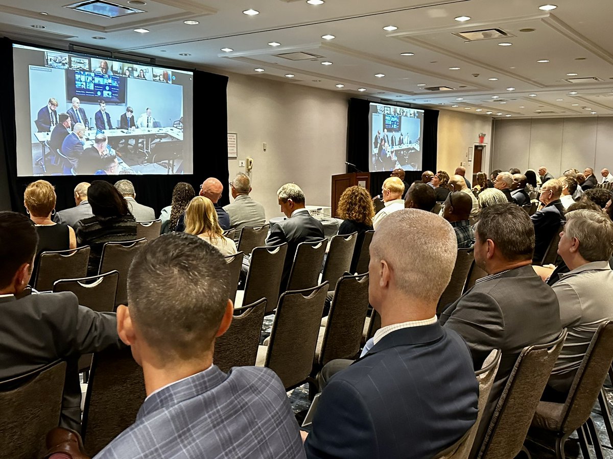 PoliceForum's tweet photo. In today’s second panel, meeting attendees hear about the NYPD Gun Violence Strategies Partnership from Chauncey Parker, NYPD Deputy Commissioner for Collaborative Policing, then observe a GVSP meeting and ask questions of participants. https://t.co/z9Lo0LfnmX