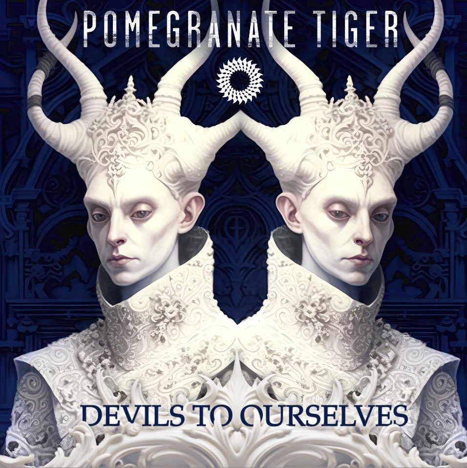 Matthewshaheen's tweet photo. PT // AI art collab sessions…
Album art + double single art

#1. All Input Is Error (album Sept 7)
#2. Dagger Dance - out Friday
#3. Devils To Ourselves - out Friday

#pomegranatetiger #allinputiserror #daggerdance #devilstoourselves https://t.co/V8AFGqXUNh