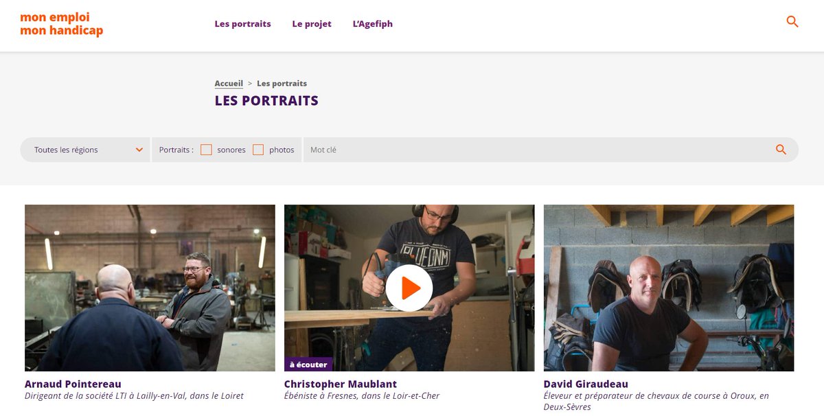 Agefiph_'s tweet photo. Connaissez-vous la plateforme https://t.co/TK1P0sWOD6 ?

Au-delà des chiffres, cette plateforme vous permet de mieux comprendre la réalité des personnes qui conjuguent emploi et handicap.

42 portraits et parcours à découvrir ! https://t.co/seNuQS47gj