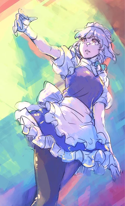 ミニスカメイドらしいな?