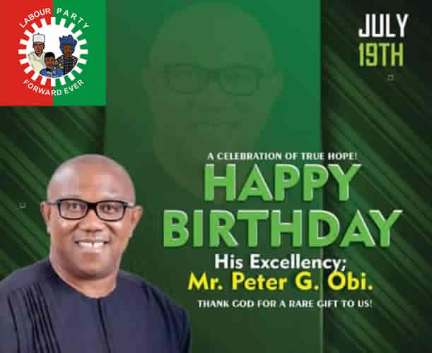 NgLabour's tweet photo. No Hiding Place For Peter Obi as Labour Party Celebrates The Quintessential Leader @ 62
https://t.co/jSxQlO1Pi2 https://t.co/BpYH1KcjgV