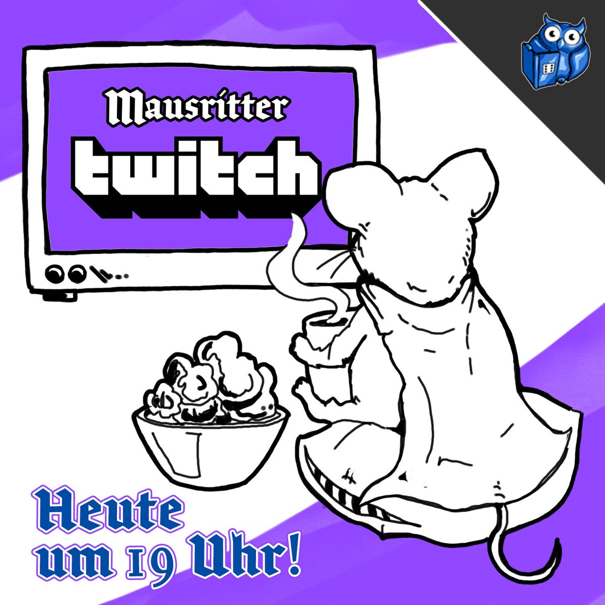 Heute um 19 Uhr gibt es ein größeres Mausritter Actual Play mit einem Abenteuer aus "Das Anwesen". Schaltet doch ab 19 Uhr ein. Wo steht hier: system-matters.de/208589/die-gro…
