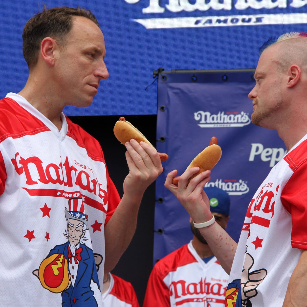 Happy National Hot Dog Day! 🌭 Come watch Joey Chestnut, Nick Wehry & some of your favorite competitive eaters from Nathan's Famous Hot Dog Eating Contest participate in the National Buffalo Wing Eating Contest this Labor Day Weekend!