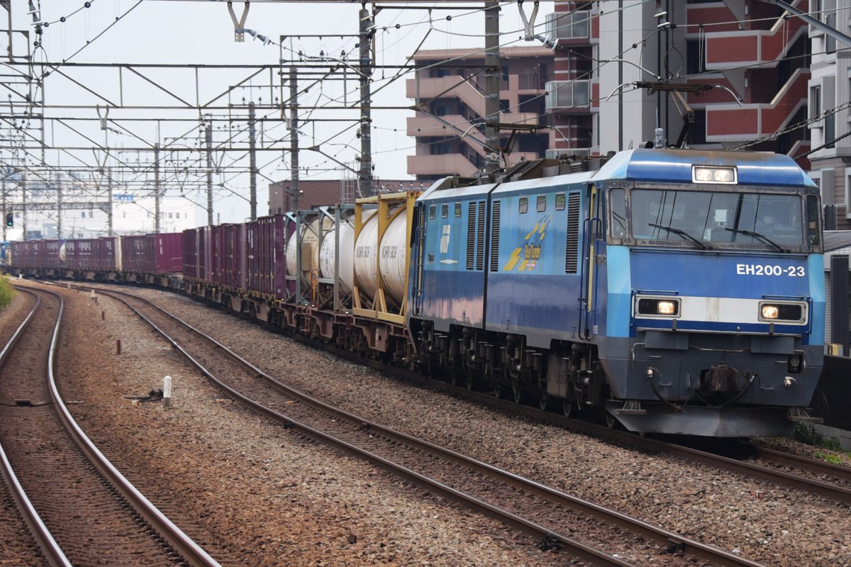 kuhane130's tweet photo. 2023/07/19 EH200-23 高速2088ㇾ 高203仕業
画像のコンテナNO.NRSU371972(0) (ホルマリン専用)
UT15K-98008(クロロホルム専用)
UT15K-98012(クロロホルム専用) #2088ㇾ #2088ㇾ記録 #EH200 #EH20023 #UT15K https://t.co/bUSCzLQr1l