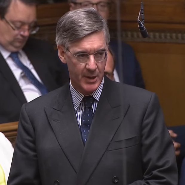 AdamJSchwarz's tweet image. Jacob Rees-Mogg and David Davis both ask questions about Nigel Farage's bank account during #PMQs.

Each represent 100,000 constituents yet, during the middle of a cost of living crisis, choose to use their access to the Prime Minister to ask about their wealthy demagogue friend.