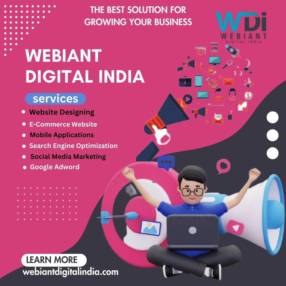 Grow your business online with our strategic digital marketing solutions and drive measurable results Team- Webiant Digital India Ph : 9899245808/ 9716022823 Web:- webiantdigitalindia.com #digitalmarketing #webiantdigitalindia #digitalmarketing #business