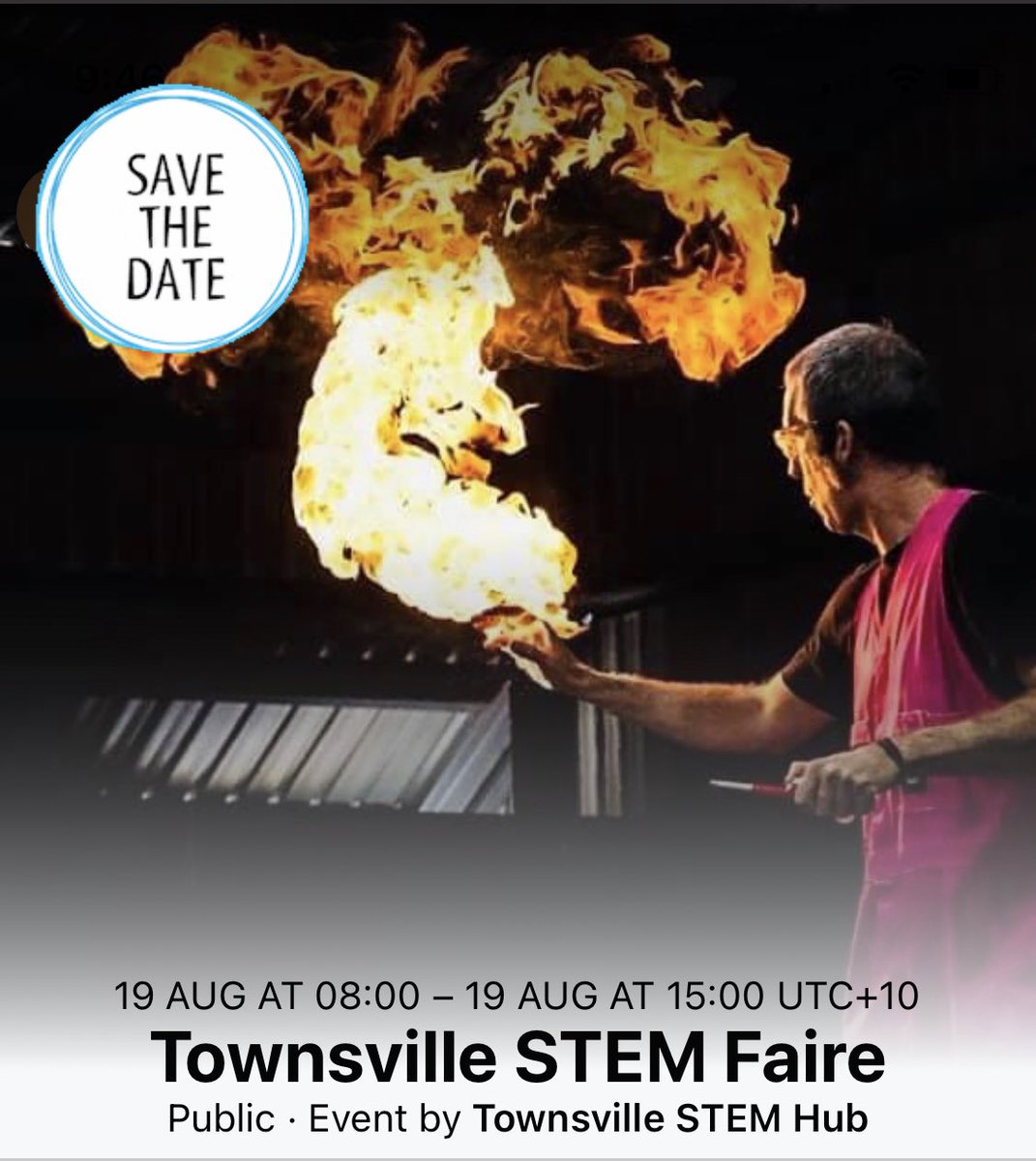 Townsville STEM Hub (@stemhubtsv) on Twitter photo Save the Date - Townsville STEM Faire. A free community event to celebrate and explore all things about science, technology, engineering and maths (#STEM). Fun for all ages!
#Townsville <a href="/qldscience/">Queensland Science</a> @OQCE_ <a href="/rdatnwq/">RDA TSV & NW QLD</a> <a href="/Aus_ScienceWeek/">NationalScienceWeek</a> <a href="/InspiringQld/">InspiringQld</a> <a href="/inspiringaus/">Inspiring Australia – National Networks</a> Save the Date - Townsville STEM Faire. A free community event to celebrate and explore all things about science, technology, engineering and maths (#STEM). Fun for all ages!
#Townsville <a href="/qldscience/">Queensland Science</a> @OQCE_ <a href="/rdatnwq/">RDA TSV & NW QLD</a> <a href="/Aus_ScienceWeek/">NationalScienceWeek</a> <a href="/InspiringQld/">InspiringQld</a> <a href="/inspiringaus/">Inspiring Australia – National Networks</a>