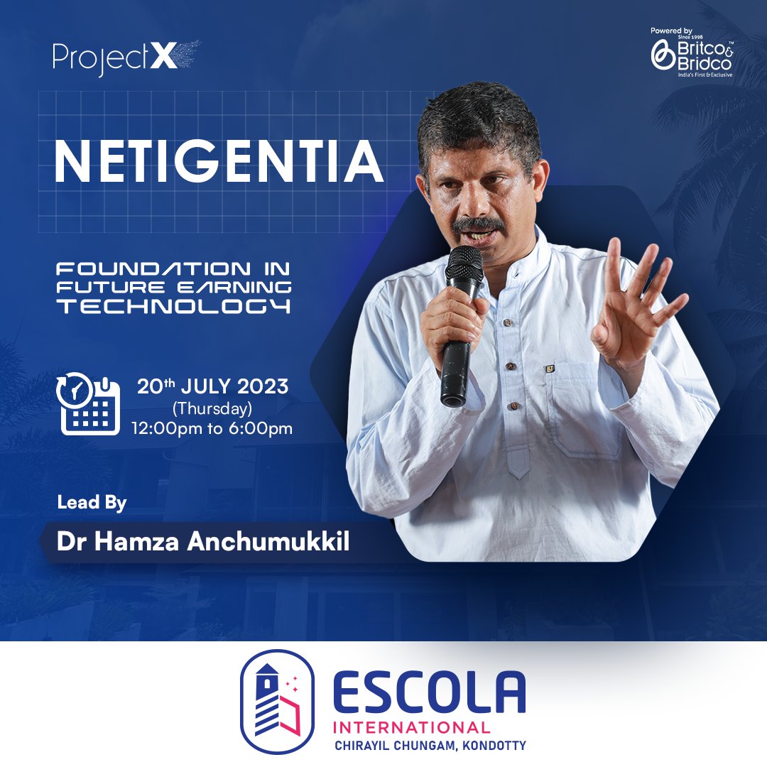 Projectxedu's tweet image. ⭐NETIGENTIA⭐

The parenting session of Foundation In Future Earning Technology will lead by Dr.Hamza Anchumukkil  at ESCOLA International on 20 th July 2023

#electricalengineeringjobs #skill #raspberrypink #technews #electronicsengineering #electronicsprojects #exhibition2023