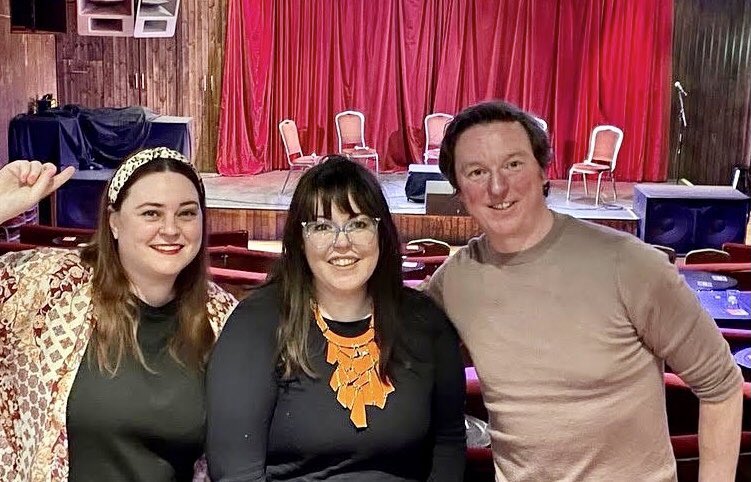 @MaryMcAuliffe4 <a href="/EchoChambersPod/">Echo Chamber Podcast</a> This was taken before the <a href="/TortoiseShack/">TortoiseShack</a> Live at the Sugar Club. Vicky headlined with a brilliant <a href="/PolicedPodcast/">Policed in Ireland</a> on the Stardust tragedy. She stole the show. Will be good to be in the Sugar Club tomorrow evening and remember her amongst friends. She’d like that 💚🐢
