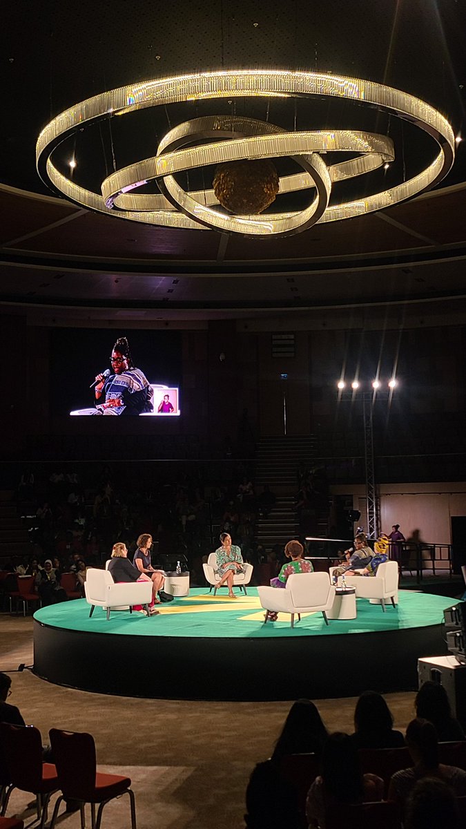 Building a Feminist world #WD2023 . Seeing Aya Chebbi @_Nalafem shake the table in person is simply iconic.