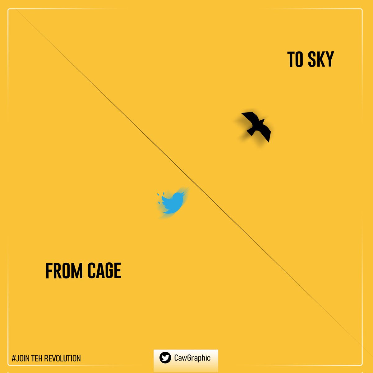 CawGraphic's tweet photo. The only thing that we are sure is we are about going to fly to a free sky, with our vision!

#CAW $CAW #CAWGRAPHIC https://t.co/4PN2g2dxk9