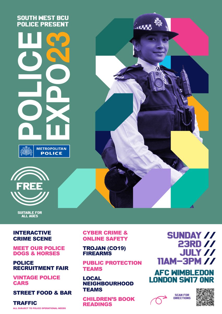 MPSMerton's tweet image. THIS SUNDAY!!

FREE day out for all.  Come and meet the teams, see the horses and dogs, and have fun!

Last year's was awesome, you'd be silly to miss it!