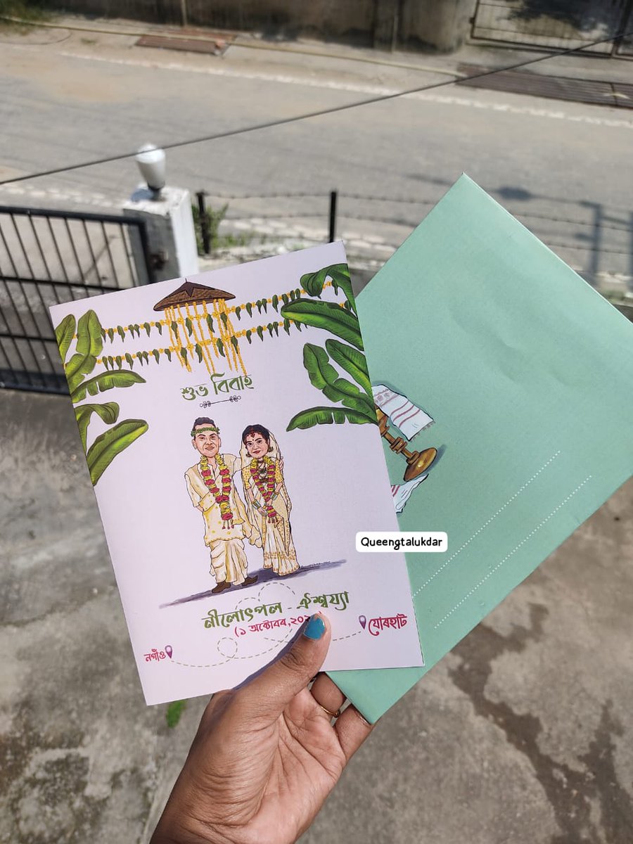 QueenGtalukdar2's tweet photo. Story will coming very soon.... 
I thought creatively😍

#queengtalukdar #assameseweddingcard #assamesevibes #assam #guwahati #artcards #weddingcards #art #artist #artwork https://t.co/MH4vIOU8V8