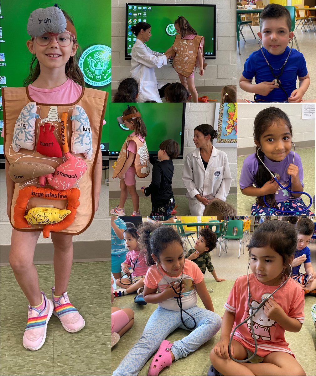 Kindergarten Readiness Academy learning about the human body. <a href="/EBPublicSchools/">East Brunswick Public Schools</a>