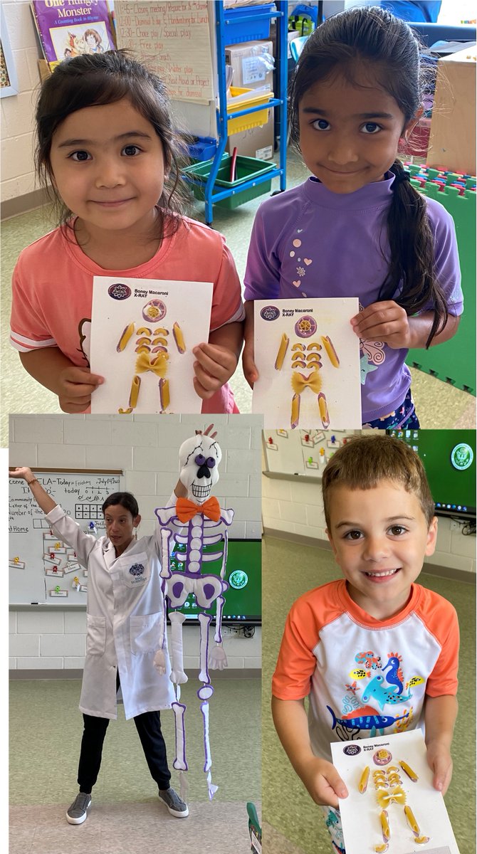 Kindergarten Readiness Academy learning about the human body. <a href="/EBPublicSchools/">East Brunswick Public Schools</a>