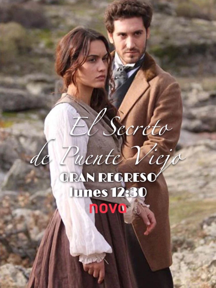 +QTele 📺 (@masqtele) on Twitter photo ⭐️GRAN REGRESO⭐️ | <a href="/esdpv/">El secreto de Puente Viejo</a> el próximo lunes 24 de julio a las 12.30h en <a href="/NovaTDT/">Nova</a> con <a href="/MeganMontanerG/">Megan montaner</a> y <a href="/AlexGadea01/">Alex Gadea</a> ¡No te lo pierdas!
#VuelvePuenteViejo 🤫 ⭐️GRAN REGRESO⭐️ | <a href="/esdpv/">El secreto de Puente Viejo</a> el próximo lunes 24 de julio a las 12.30h en <a href="/NovaTDT/">Nova</a> con <a href="/MeganMontanerG/">Megan montaner</a> y <a href="/AlexGadea01/">Alex Gadea</a> ¡No te lo pierdas!
#VuelvePuenteViejo 🤫