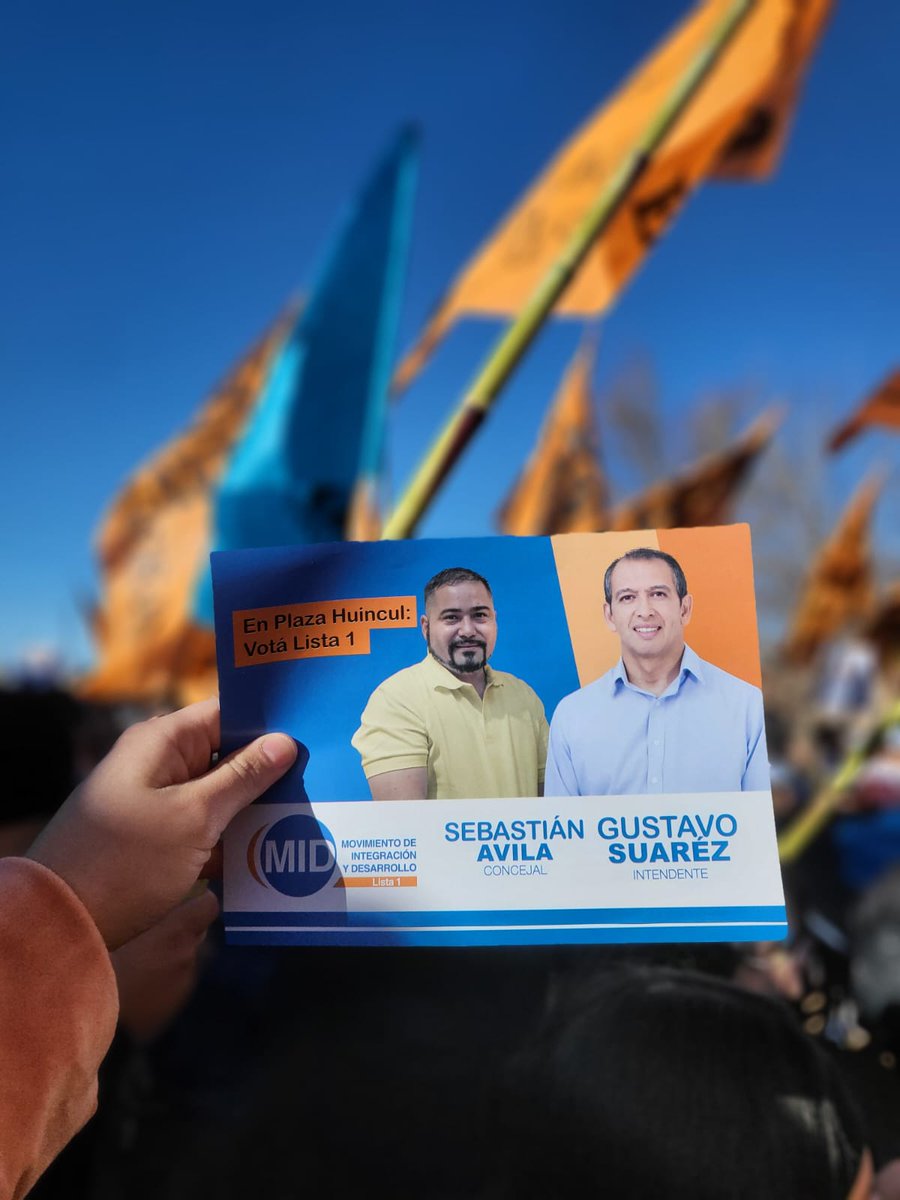 Sebaavila2023's tweet photo. Este 23 de Julio contamos con tu voto seguro 🗳️💪
Vota lista N° 1 MID movimiento de integración y desarrollo 💪
Seba Avila primer Concejal 💪
Gustavo Suárez intendente 2023🙌
#delbarrioparaelpueblo https://t.co/bGdoIEBuR6