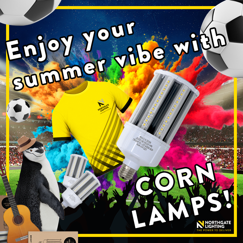 🔥Place an order over £1500 and claim your awesome football shirt.

Bright Source's corn lamp is the perfect replacement for traditional SON lamps!
A must-have addition to your stock line!

☎️0113 467 0000
📧sales@northgatelighting.com

#lighting
#electricalwholesalers
#northgate