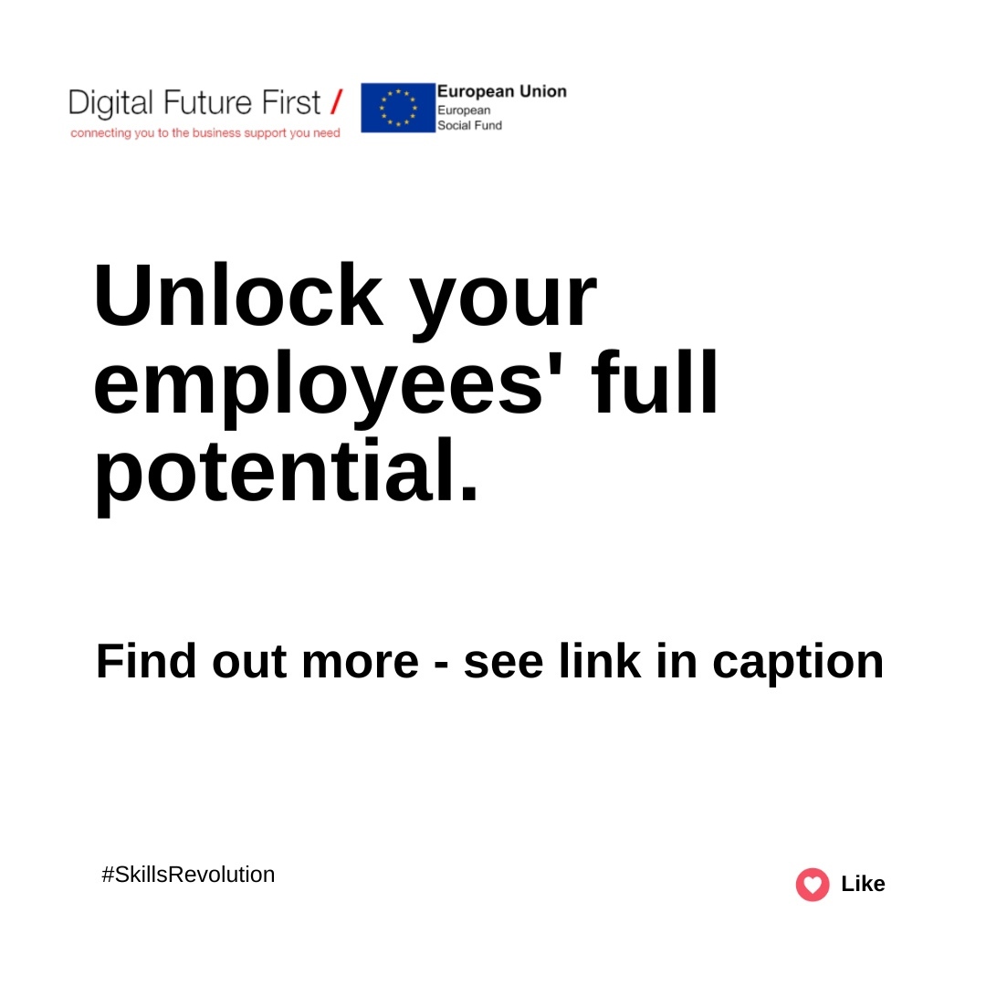 Unlock the potential of your employees with free courses and additional training! Upskill your workforce, fill skill gaps, and fuel your company's success. Explore the benefits of investing in your employees' growth. 

Find out more here bit.ly/43jgNlV 

#Digitalfutur...