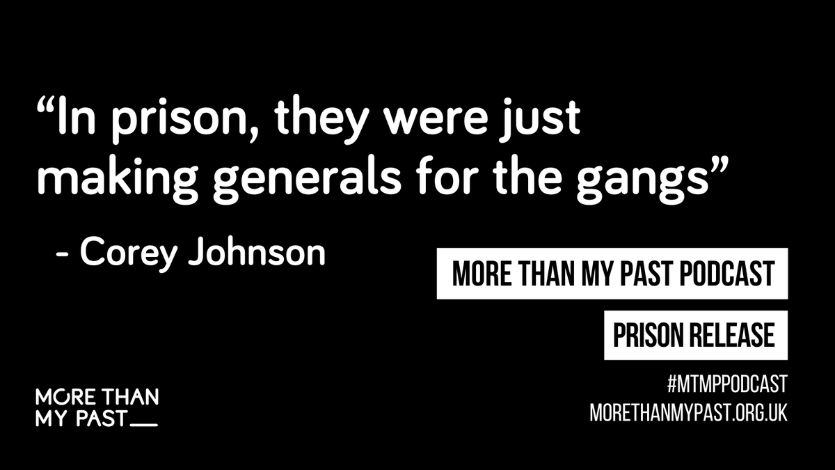morethanmypast's tweet photo. The latest More Than My Past episode is now live. 

When Corey Johnson (@DefendersEnt) was inside, he saw prison as a breeding ground for street generals, as it linked young people who were already involved.

Listen here: https://t.co/MPdWaTbsg6 https://t.co/jr5lFafzV9