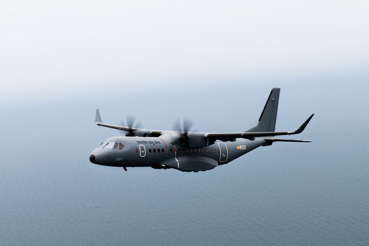 RAFIndia_'s tweet photo. C-295 🇮🇳

India Started Manufacturing of 1st of 40 C-295 Lift Aircraft in India. It's being made by JV of Tata &amp; Airbus Defense of EU. 

Tata has made world class Facility at Gujarat to build these, 16 are being imported directly &amp; 40 to be made here. https://t.co/VBXIPqXFar