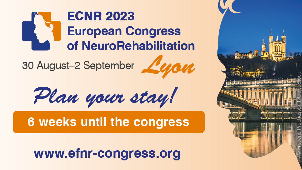 📆 We can barely wait: Only 6 weeks to go until the  congress! 
❓ Have you already planned your trip to Lyon? 
➡️ Take a look at the website, where we have compiled all the important info: efnr-congress.org/travel-hotels/…
#EFNR #ECNR2023 #neurorehabilitation #neurorehab #neurology #rehab
