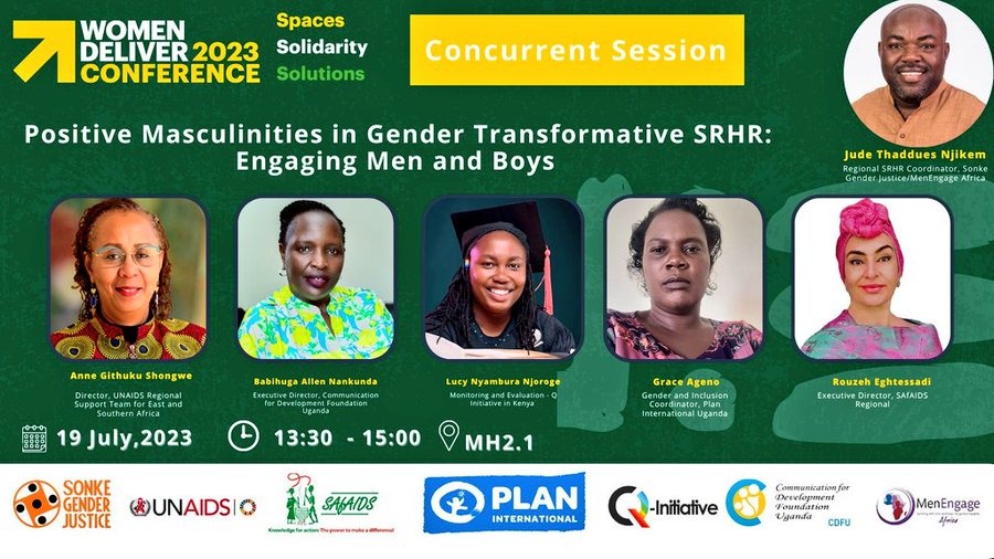#HappeningNow in kigali, 🇷🇼 Our Executive Director @BANankunda together with other experienced partners at the @WomenDeliver conference are participating in the Concurrent Session on Positive Masculinities in Gender Transformative #SRHR: Engaging Men and Boys #WD2023